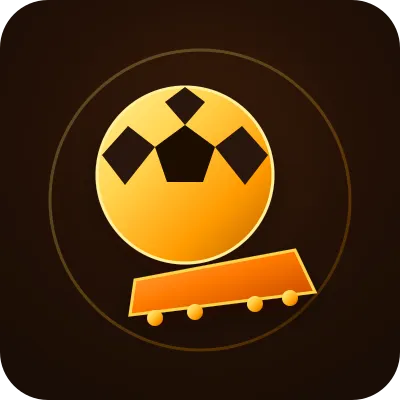 Golden football and studded boots icon on single sports and cricket betting ID